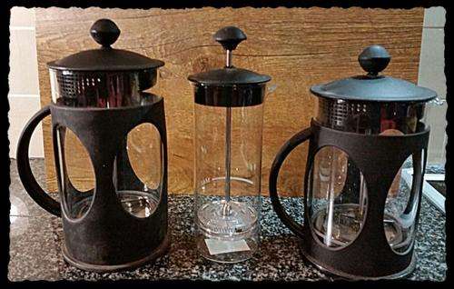 A ***SET*** of 2 Coffee Plungers and 1 Milk Frother