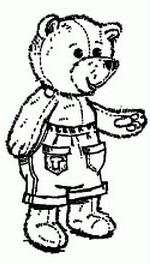 RUBBERSTAMP - BOY TEDDY SMALL