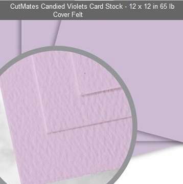 CUTMATES12x12" CANDIES VOILETS - The card stock that cuts like butter