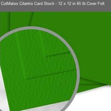 CUTMATES12x12" CILANTRO - The card stock that cuts like butter