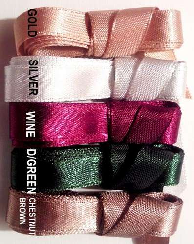 10mm SATIN RIBBON XMAS COL 5m
