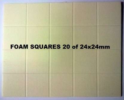 FOAM PADS 24x24mm (20)