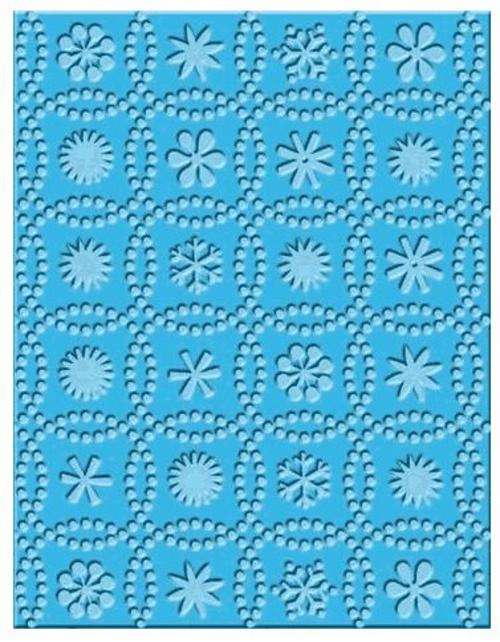CUTTLEBUG A2 EMBOSS FOLDER - SNOW DOTS