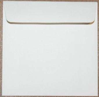 WHITE SQUARE ENVELOPE 16x16cm
