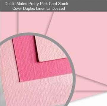 DOUBLEMATES CARD STOCK - PRETTY PINK 12x12