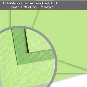 DOUBLEMATES CARD STOCK - LUCIOUS LIME 12x12