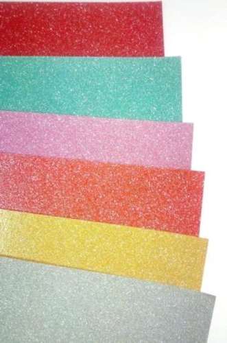 GLITTER CARD STOCK -  6 SHEETS
