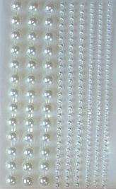 WM STICK ON PEARLS - In assorted sizes