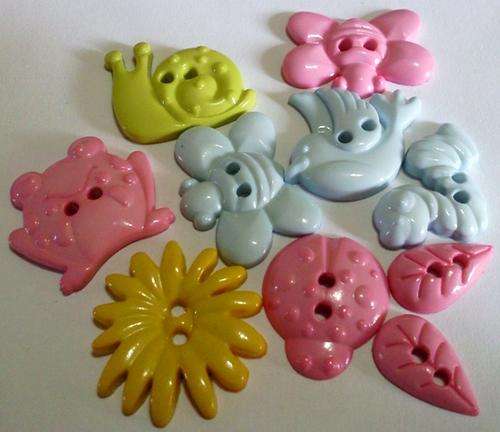 BUTTONS PASTEL -  GARDEN