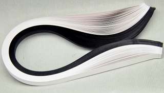 3mm QUILLING PAPER - BLACK & WHITE (100)
