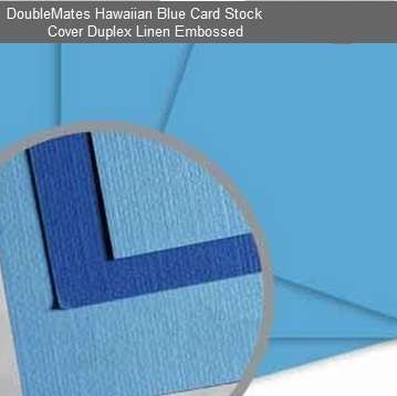 12x12" DOUBLEMATES  - HAWAIIAN BLUE  5x SHEETS