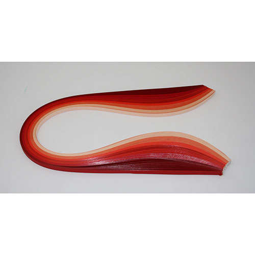 3mm QUILLING PAPER - RED  MIX (100)