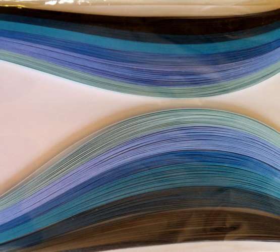 3mm QULLING PAPER  TURQ. + BLUES
