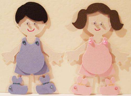 PAPER DOLLS 3D 8cm - TODDLER (2)