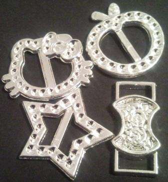 RIBBON BUCKLES  (4)
