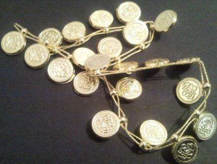 FLOWER COINS - GOLD