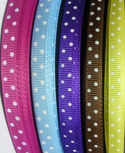 6mm GROSS GRAIN RIBBON  5x COL (5m)