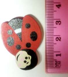 WOODEN LADY BIRD 2