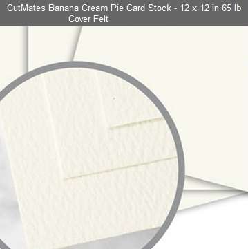 CUTMATES12x12" BANANA CREAM PIE - The card stock that cuts like butter