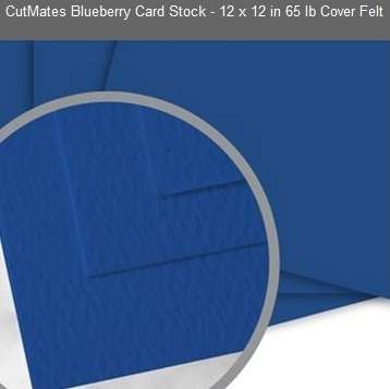 CUTMATES12x12" BLUE BERRY - The card stock that cuts like butter