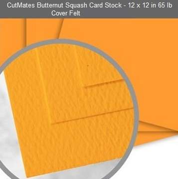 CUTMATES12x12" BUTTERNUT SQUASH - The card stock that cuts like butter