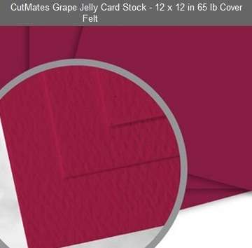 CUTMATES12x12" GRAPE JELLY - The card stock that cuts like butter