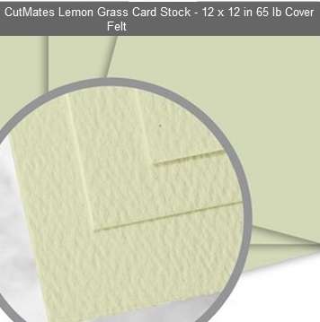 CUTMATES12x12" LEMON GRASS - THE BEST FOR ALL CUTTER MACHINES