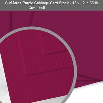 CUTMATES12x12" PURPLE CABBAGE - The card stock that cuts like butter