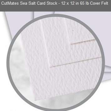 CUTMATES12x12" SEA SALT - The card stock that cuts like butter