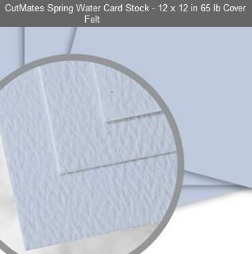 CUTMATES12x12" SPRING WATER - The card stock that cuts like butter