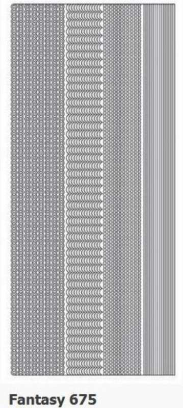 PEEL-OFFS 675S    BORDERS SILVER
