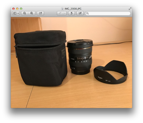 Sigma 10-20mm f:4-5:5 DC HSM Lens for Canon. Only Used twice!