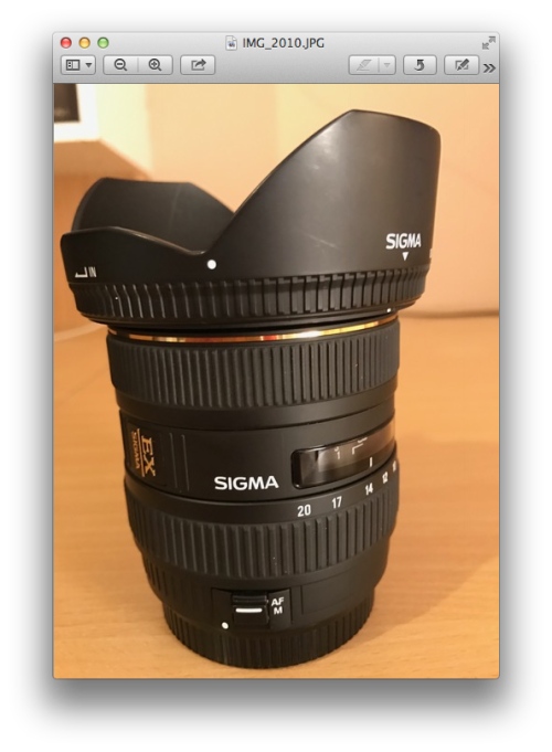 Sigma 10-20mm f:4-5:5 DC HSM Lens for Canon. Only Used twice!