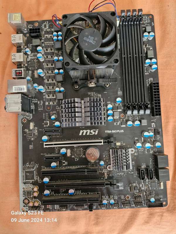 MSI 970A-G43 PLUS Motherboard + AMD FX-6300 6 Core 3.50GHz CPU Processor