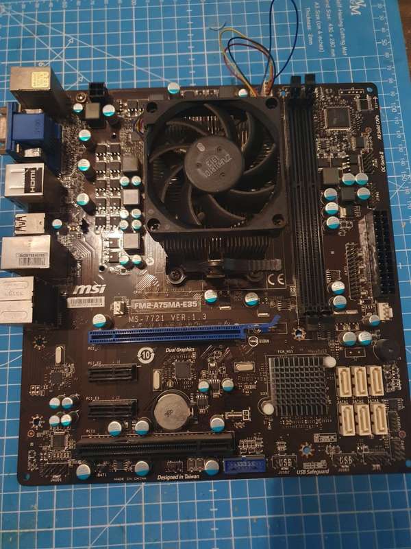 MSI FM2-A75MA-E35 Motherboard M-ATX AMD A75 Socket FM2 DDR3 32GB SATA3 HDMI VGA + AMD A8-6600K AD660