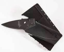 Credit Card Shaped Foldable Knife (Black)