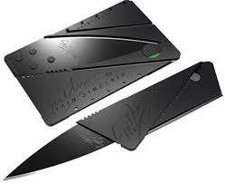 Credit Card Shaped Foldable Knife (Black)