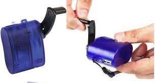 Dynamo Hand Crank USB Cell Phone Emergency Charger - Green