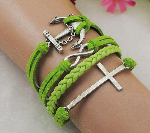 Infinity Cross Anchor Bracelet