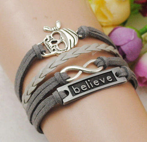 Infinity Believe Charm Bracelet