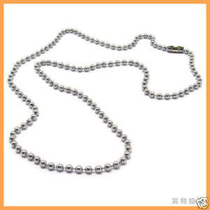 Stainless Steel Ball Bead chain 2.5mm 20" 10005049