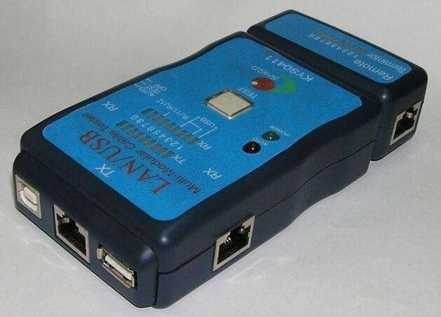 USB Multi-Modular PC Network Cable Tester and USB Cable Tester Cat-5 RJ-11 RJ-12 RJ-45