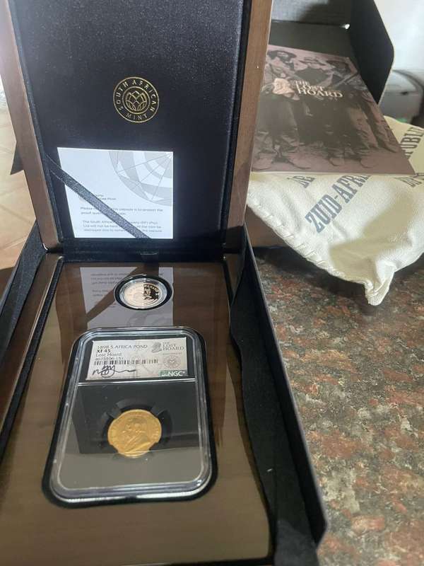 Lost Hoard Kruger 1 Pond(XF45) and 1/4 Ounce Proof Kruger rand