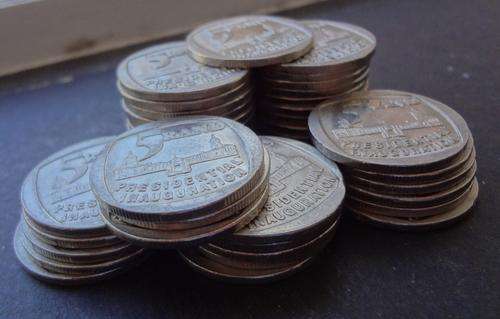 *Crazy R1 Start*  40X 1994 'Pres. Inauguration' R5 coins - bid per coin