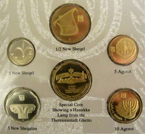 Israel 1993 Proof coin set in folder