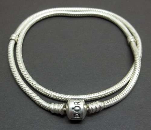 PANDORA sterling silver choker - 42cm long, 28.2g