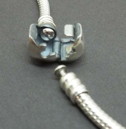 PANDORA sterling silver choker - 42cm long, 28.2g