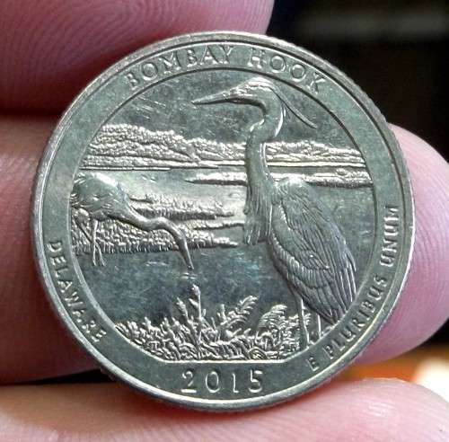 2015 US 'America the Beautiful' Quarter - Bombay Hook