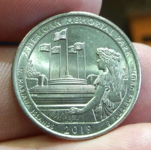 2019 US 'America the Beautiful' Quarter - American Memorial Park