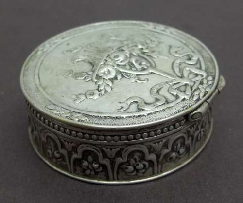 Vintage pill box made from continental silver